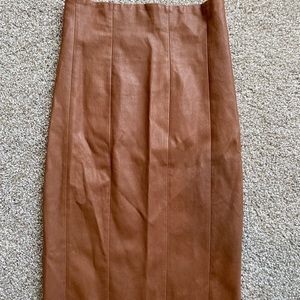 Leather skirt